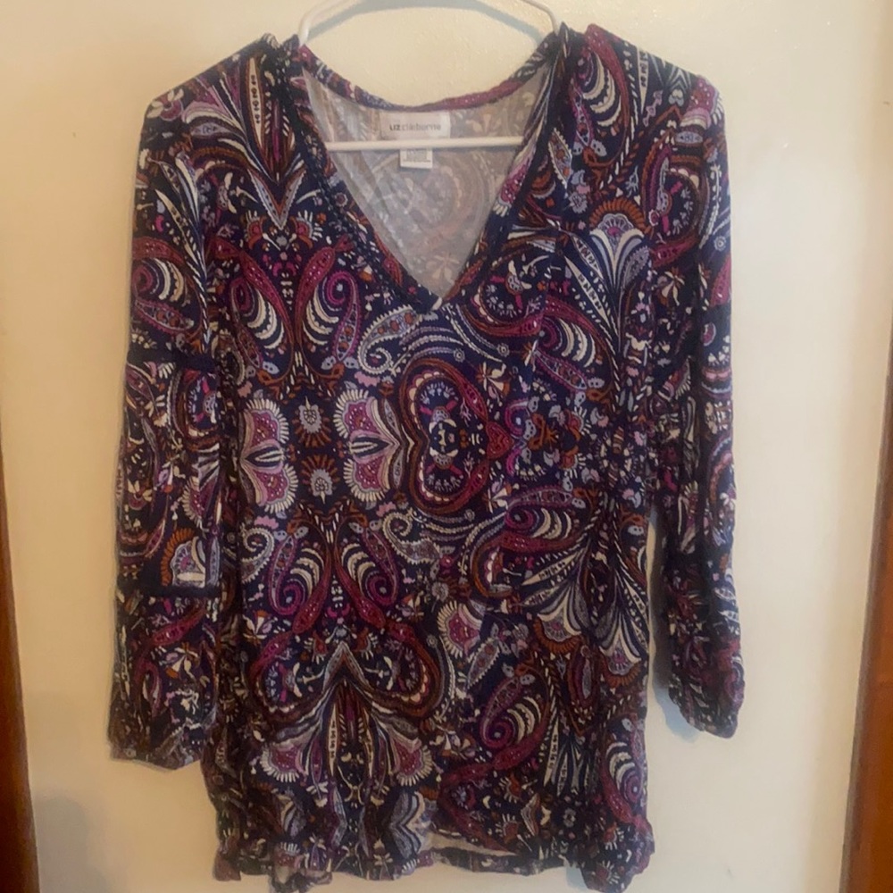 Paisley Liz Claiborne blouse